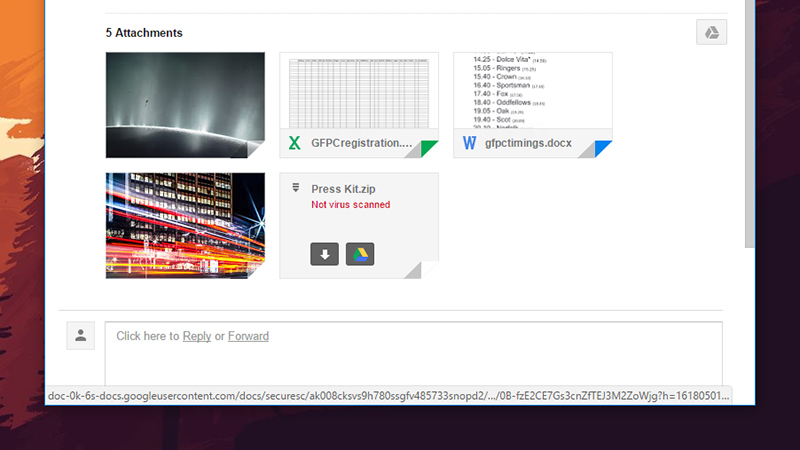 Gmail’s attachment previews can help spot problems. (Image: Screenshot)